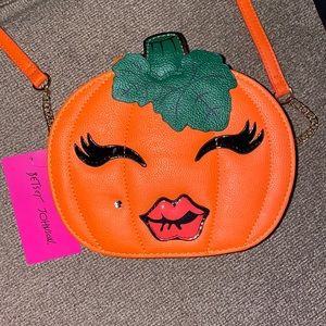Betsey Johnson pumpkin Halloween bag